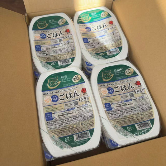 からだシフト 糖質コントロール ごはん 大麦入り (150g×12 ) 低糖質で美味しく健康管理 ( 高アミロース米 / 大麦 /うるち米 ) 電子レンジ調理 ( 時短 / 災害時用 / ローリングストックにも )