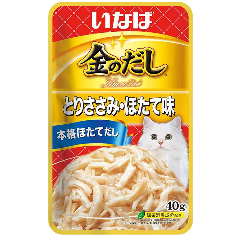 いなば 金のだし とりささみ・ほたて 40g 16個セット