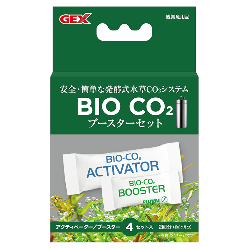 ジェックス BIO CO2 ブースターセット 4セット入 発酵式水草CO2システム 水草を強力育成 ディフューザー 水槽 二酸化炭素 水草成長 CO2発生