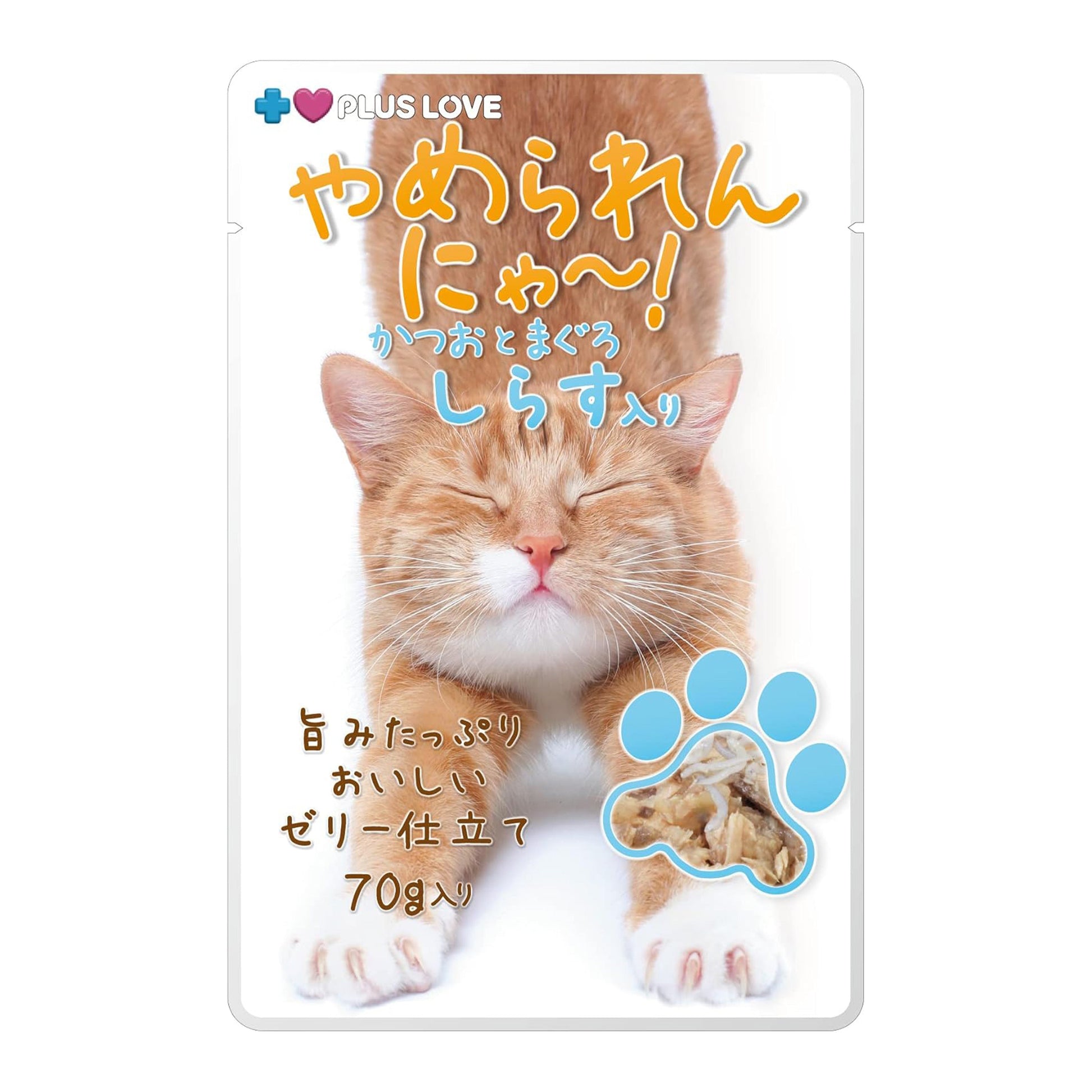 プラスラブ やめられんにゃー! かつおとまぐろ しらす入り 70g×48個