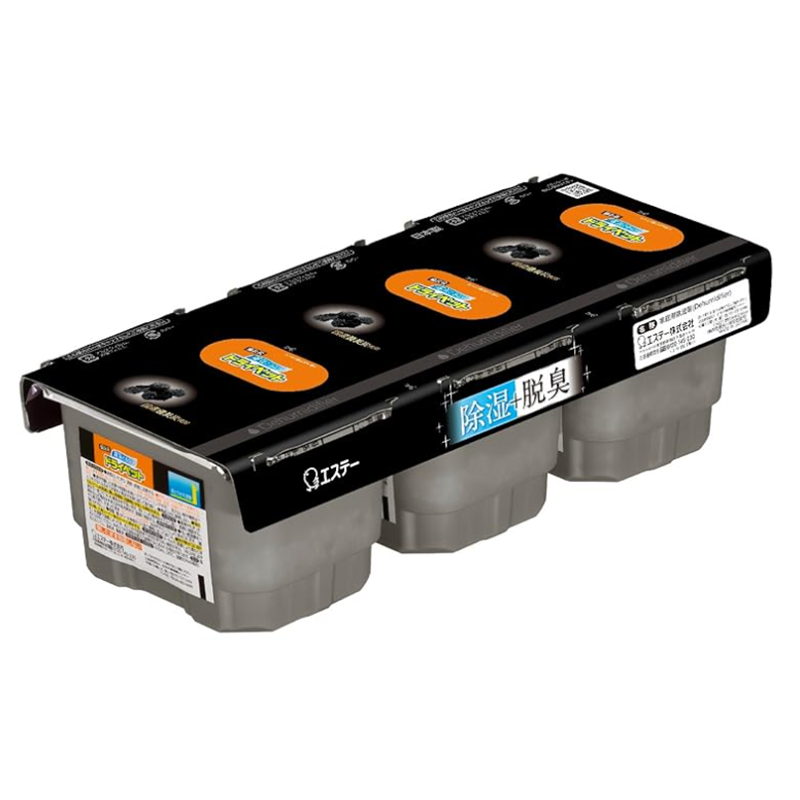 ドライペット備長炭ドライペット 除湿剤 タンクタイプ どこでも用 3個入 オリジナルデザイン 除湿 脱臭 湿気取り