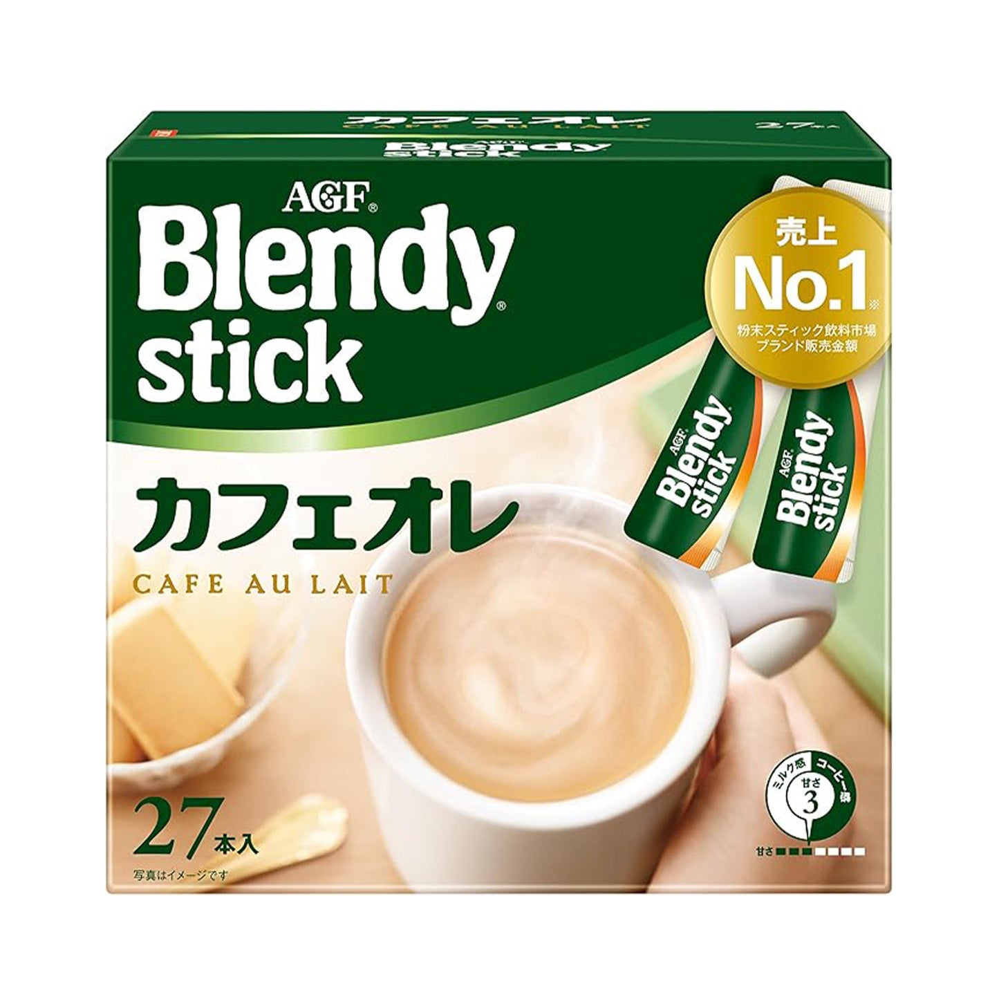 【パッケージ訳あり】AGF(エージーエフ) ブレンディ スティック カフェオレ 【 スティックコーヒー 】 27個 (x 1)