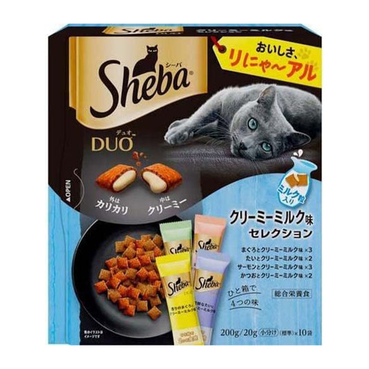 シーバ デュオ キャットフード クリーミーミルク味セレクション 成猫用 200g