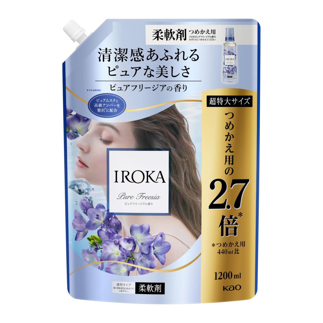 iroka フレアフレグランス ピュアフリージア つめかえ 1200ml