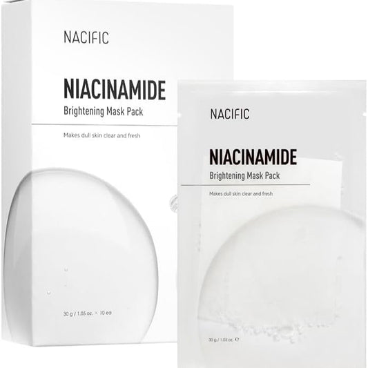 【 ナシフィック】 NA マスクパック (10枚入り) #肌トーンケア #美肌 #ヒノキ#保湿 #水分補給 #竹由来のセルロール生地
