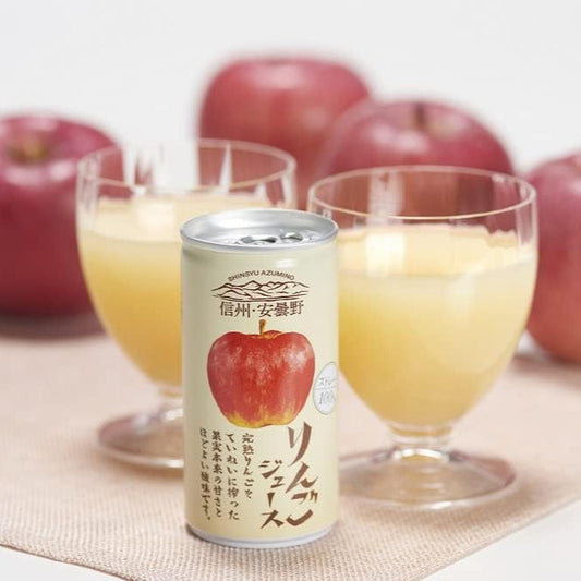 ゴールドパック ストレート 信州・安曇野りんごジュース 190g×30本