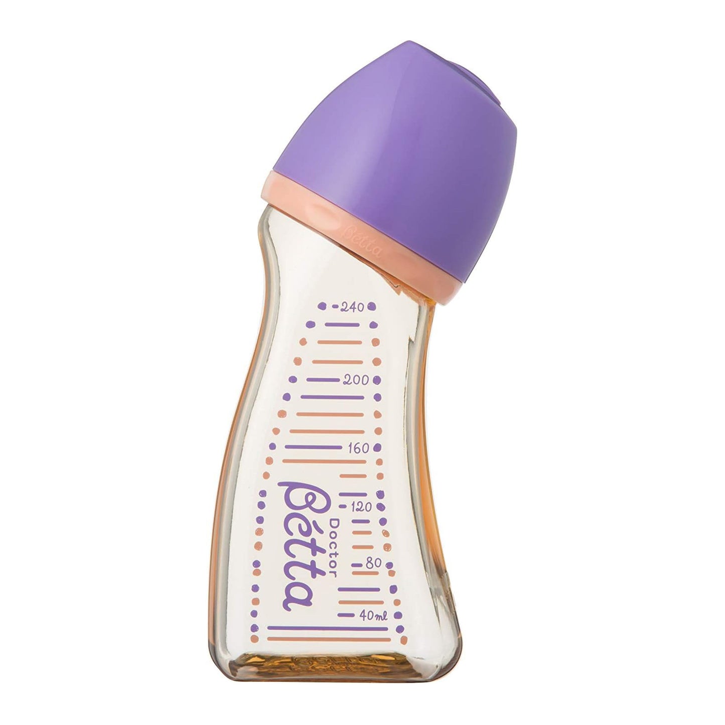 ベッタ (Betta) ドクターベッタ 哺乳びん ブレイン 広口 WS2 パープル 240ml 0か月~ PPSU