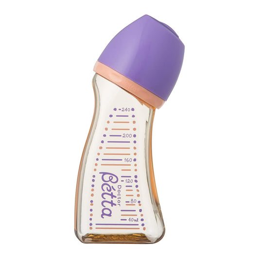 ベッタ (Betta) ドクターベッタ 哺乳びん ブレイン 広口 WS2 パープル 240ml 0か月~ PPSU
