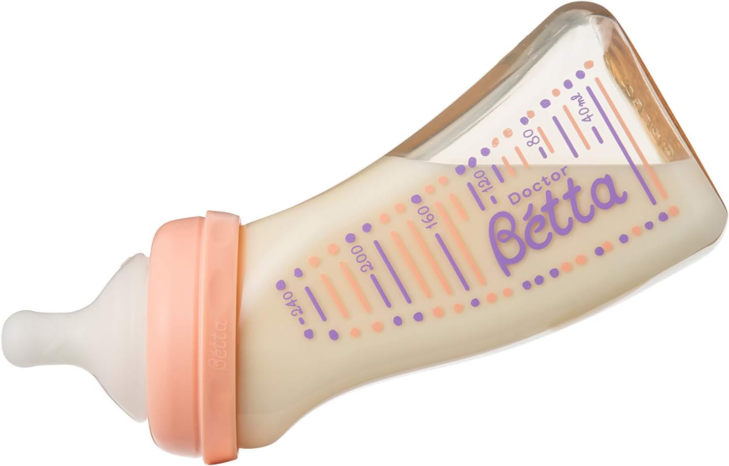 ベッタ (Betta) ドクターベッタ 哺乳びん ブレイン 広口 WS2 パープル 240ml 0か月~ PPSU