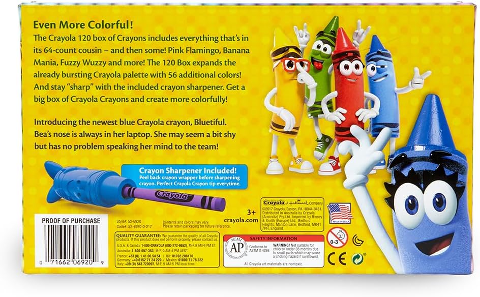 Crayola 52-6920 Original Crayon 120-Color Set by Crayola