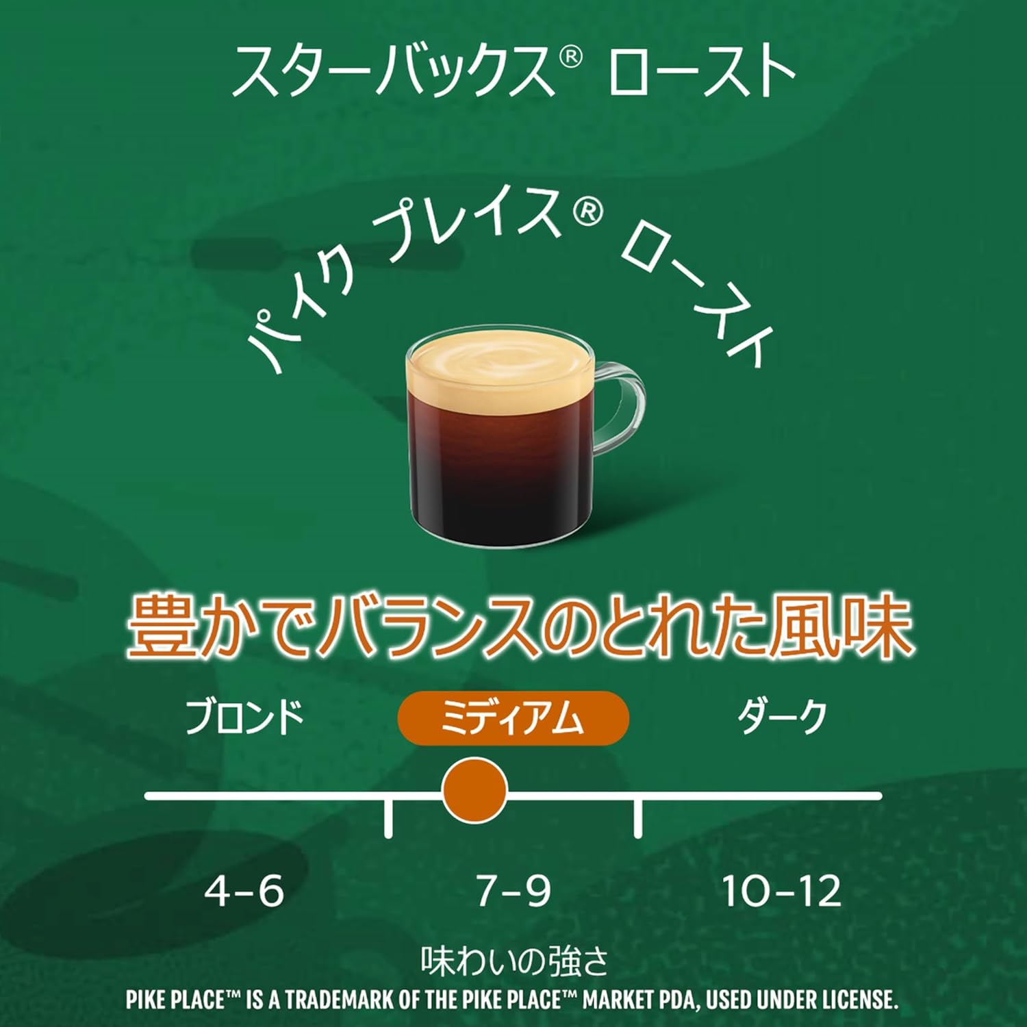ネスカフェ ドルチェ グスト 専用カプセル スターバックス ネスレ日本 パイクプレイス ロースト ×12個