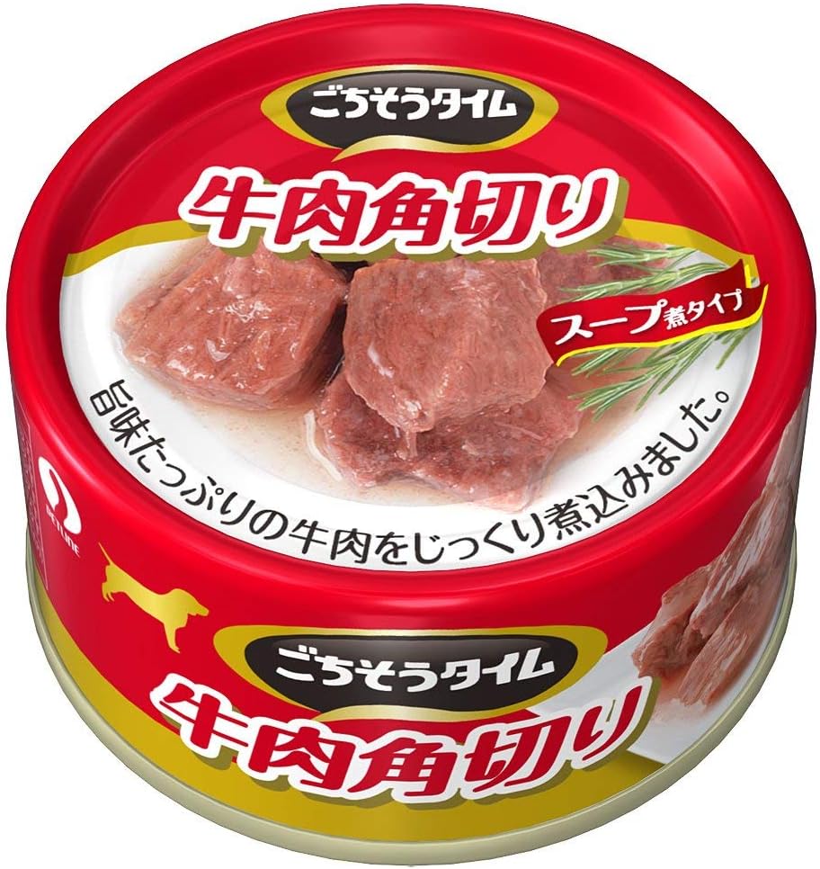 ごちそうタイム ドッグフード 牛肉角切り 80グラム (x 6) (まとめ買い)