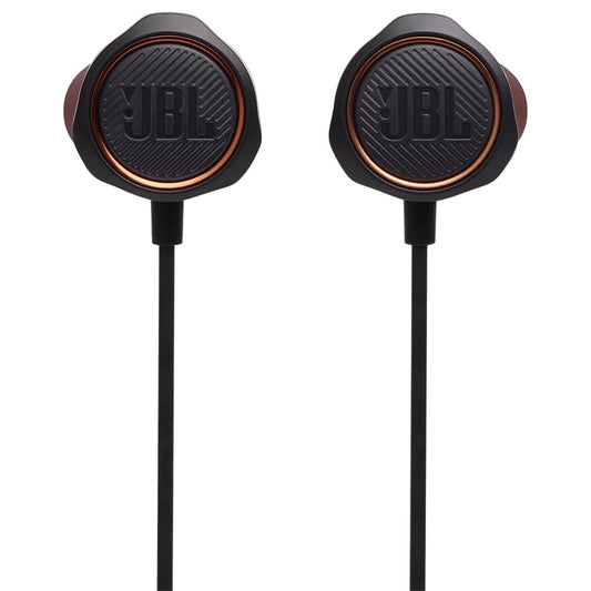 JBL Quantum 50 有線 インイヤー ゲームヘッドフォン インラインコントロール付き ブラック