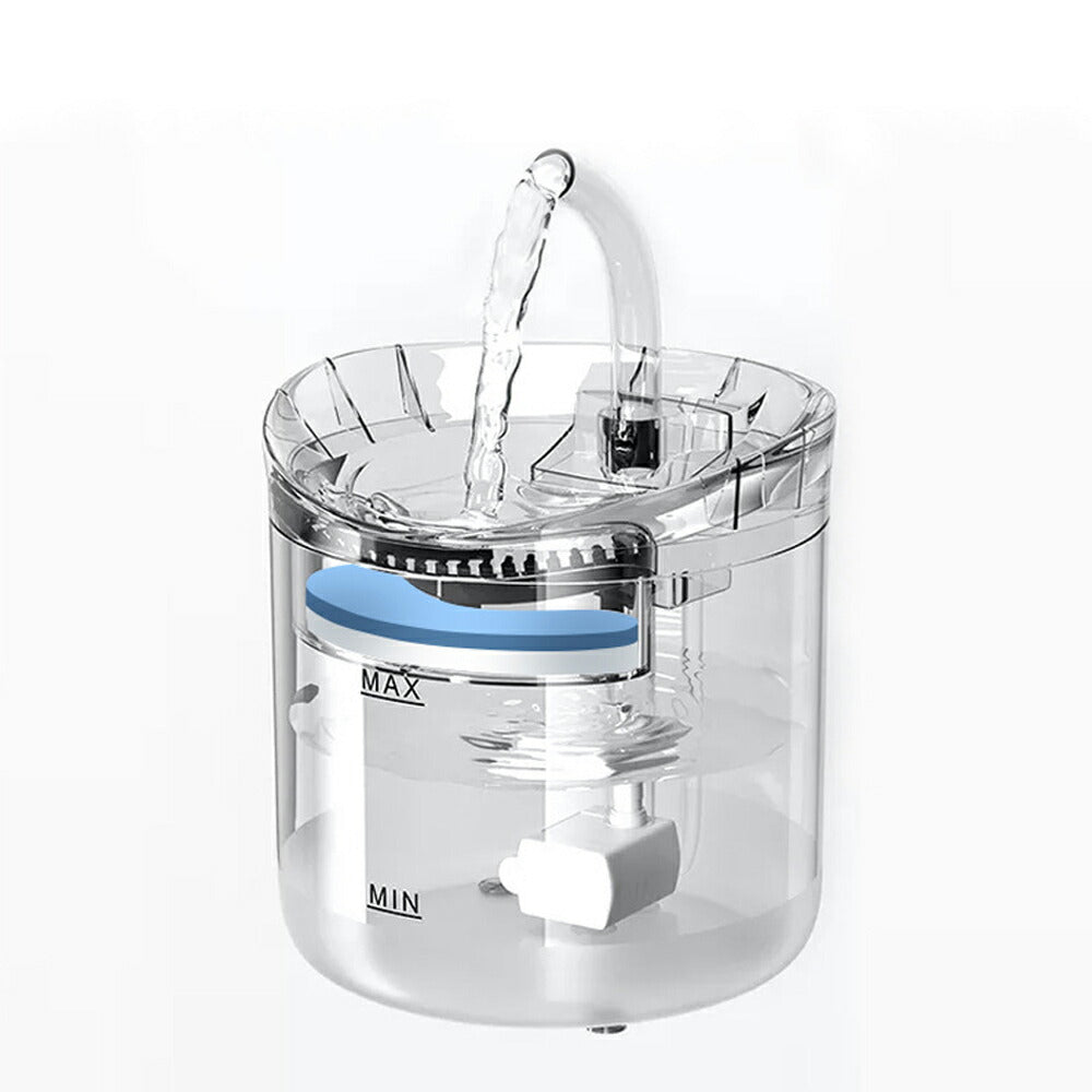 【2WAY自動給水器】自動給水器 猫 犬 水飲み器 蛇口式 1.8L 猫/中小犬用 小鳥 給水 給水器 給餌 食器 水 自動 交換 イヌ いぬ ネコ用 ねこ用 循環式 水飲み機 給水機 自動給水器 活性炭フィルター イオン交換樹脂 ペット