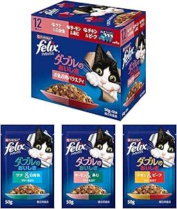 フィリックス パウチ ダブルのおいしさ お魚お肉バラエティ 50gx12袋