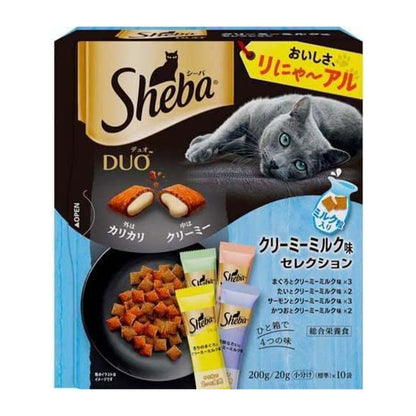シーバ デュオ キャットフード クリーミーミルク味セレクション 成猫用 200g