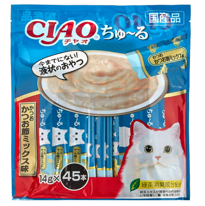 Figaro(フィガロ) CIAOちゅ~る かつお節ミックス味 14g×45本 猫用おやつ