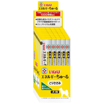 いなば 犬用おやつ エネルギーちゅ～る 乳酸菌1,000億個 低リン低ナトリウム とりささみ味 14グラム (x 50本)