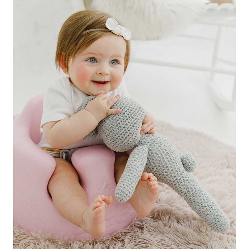 Bumbo バンボベビーソファー【正規総輸入元】後から付けられる専用腰ベルト入り サクラピンク 4か月~