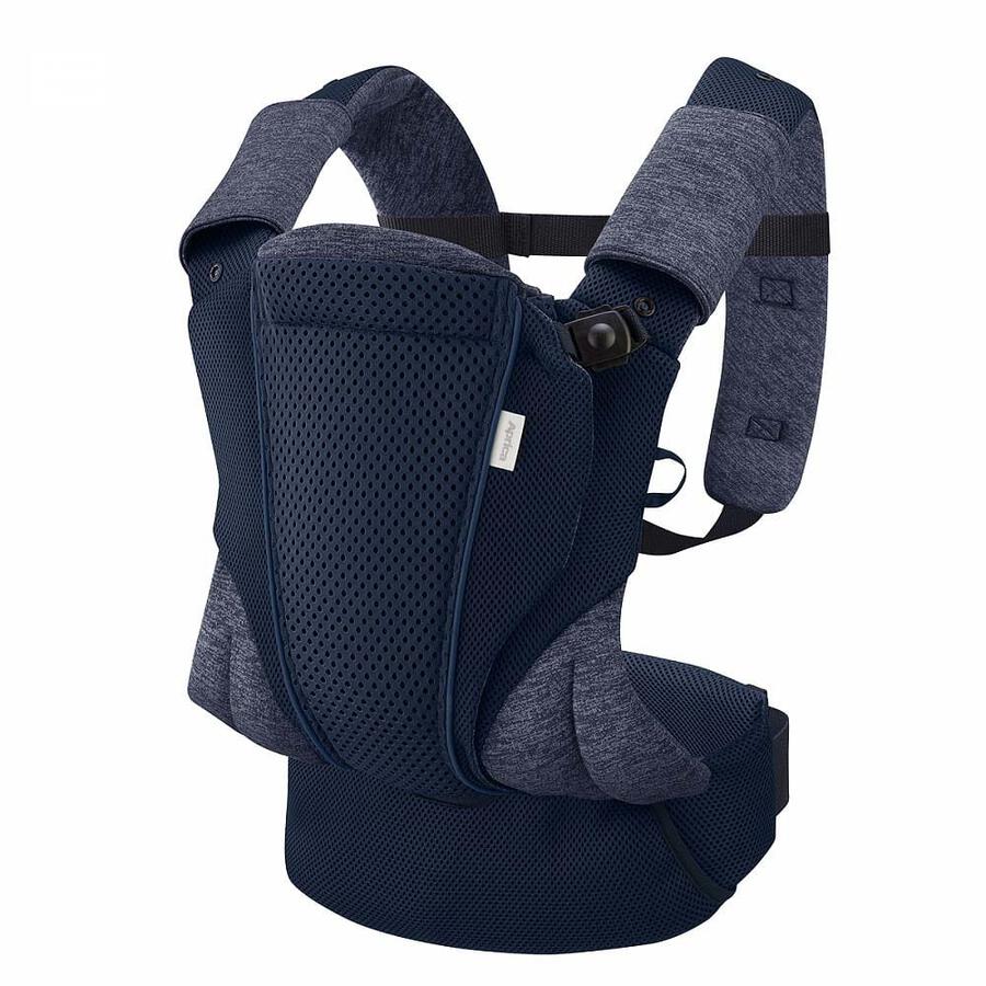 Aprica(アップリカ) 抱っこ紐 コアラウルトラメッシュ EX 0か月~36か月まで 新生児から使える 横抱っこ可能 4WAY (ヘザーブルー) 2163331