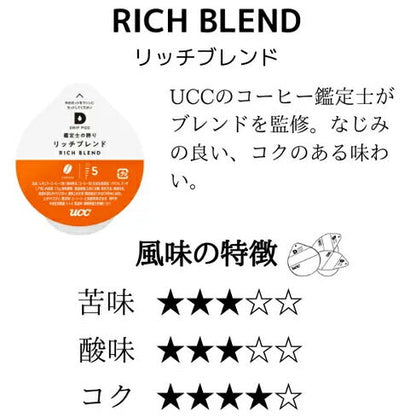 UCC ドリップポッド 専用カプセル 鑑定士の誇りリッチブレンド 12杯分 90g ポッド・カプセル