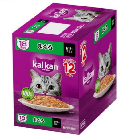 カルカン パウチ 18歳から 60g×12袋 まぐろ シニア 高齢期 ウェットフード キャットフード 総合栄養食 水分補給 毎日食べることを考えたウェット 猫 kal kan お試し 新カルカン