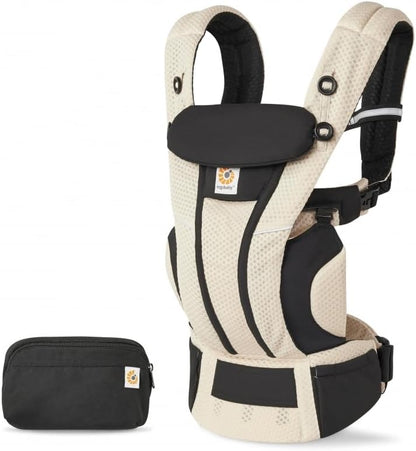 Ergobaby(エルゴベビー) EBC OMNI Breeze ブラック&ベージュカラーブロック 抱っこひも 新生児から 人間工学 メッシュ 通気性 洗濯機可能 日本限定色 抱き方4通り 成長に合わせて使える CREGBCZ360PBKBGCB
