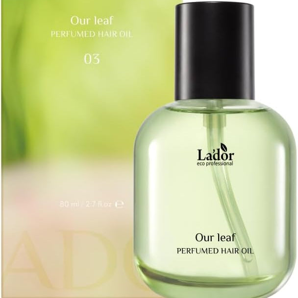 LADOR(ラドール) パフュームヘアオイル 韓国コスメ 洗い流さないトリートメント ヘアケア ダメージケア ヘアエッセンス つや髪 香水 (80ml, アワーリーフ)