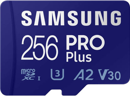Samsung 256GB micro SD SDXC Class 10 memory card U3 A2 4K Ultra HD upto 160MB/S with Adapter MB-MD256KA/APC