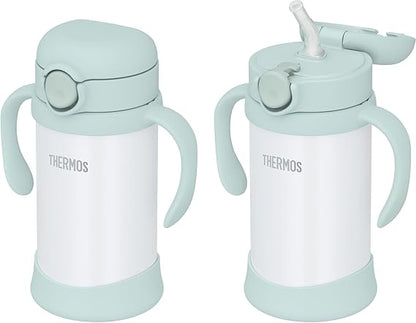 サーモス まほうびんのベビーストローマグ 飲み口とパッキンが一体 350ml ミント 保冷専用 FJT-350 MNT