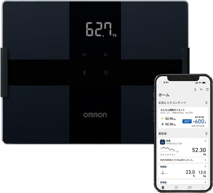 オムロン 体重 体組成計 カラダスキャン ホワイト KRD-203-W 自動認識 乗るだけで測定開始 薄型設計
