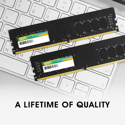シリコンパワー デスクトップPC用 メモリ DDR4 3200 PC4-25600 16GB x 2枚 (32GB) 288Pin 1.2V CL22 SP032GBLFU320X22