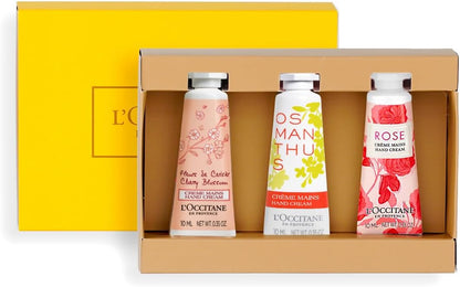 ロクシタン(L'OCCITANE) ミニハンドクリームトリオ (チェリーブロッサム、ローズ、オスマンサス) 3本セット プチギフト 誕生日 プレゼント ギフト 女性 男性 人気 送別
