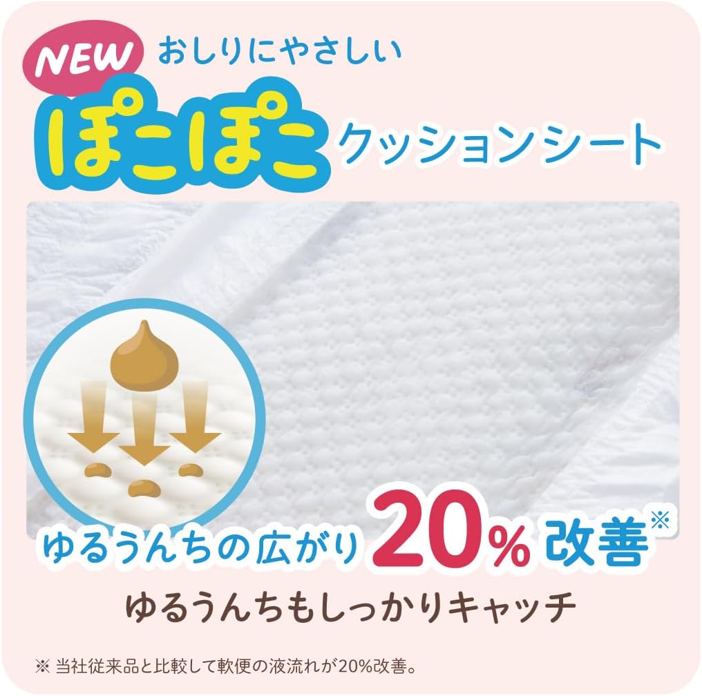 グーン 【テープ 新生児】プラス 敏感肌にやわらかタッチ おむつ (~5kg) 64枚 (ディズニーデザイン)