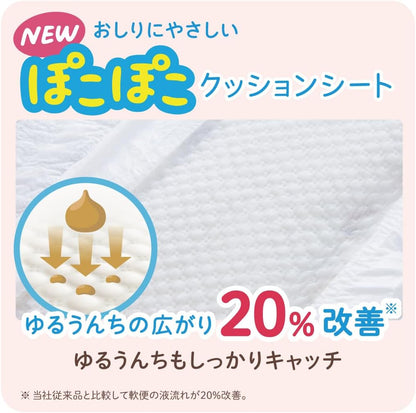 グーン 【テープ 新生児】プラス 敏感肌にやわらかタッチ おむつ (~5kg) 64枚 (ディズニーデザイン)