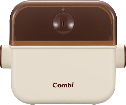 COMBI コンビ ポリプロピレン 電子レンジ除菌＆保管ケース 除菌じょーず バニラ 水だけ入れてレンジで除菌