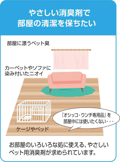 シュシュット! 植物生まれの消臭剤 ミントの香り つめかえ 320㎖ ライオンペット