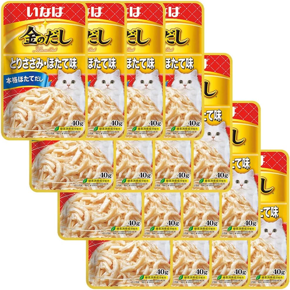 いなば 金のだし とりささみ・ほたて 40g 16個セット