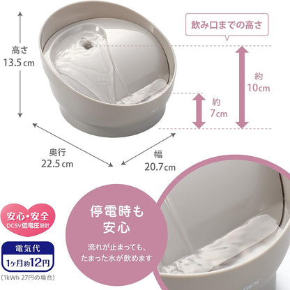 ピュアクリスタル ミューティー 950mL 猫用 ムーングレー