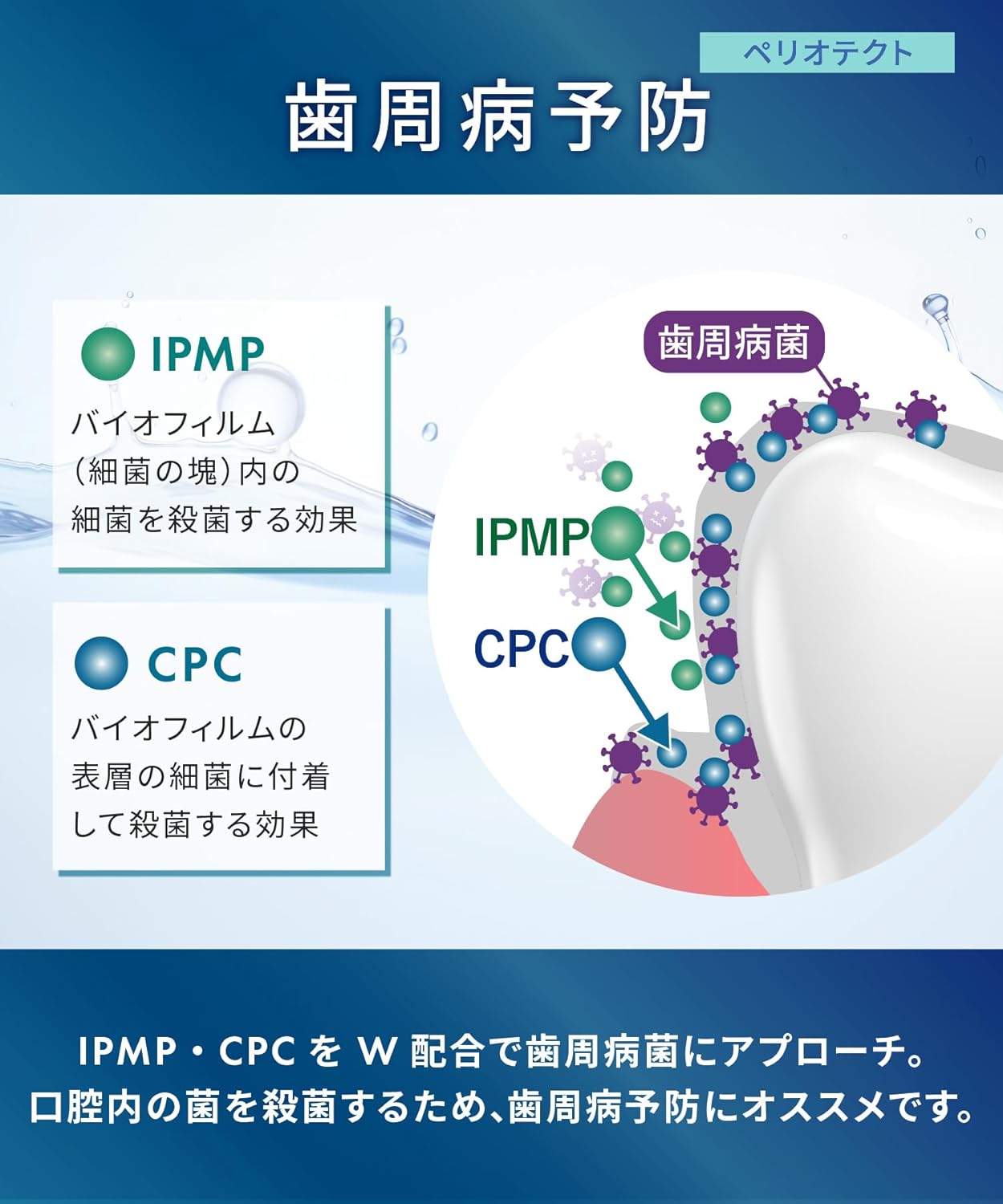 ホワイトエッセンス ペリオテクト歯周病 対策 歯磨き粉 シトラスミックス味 (ペリオテクト6本)