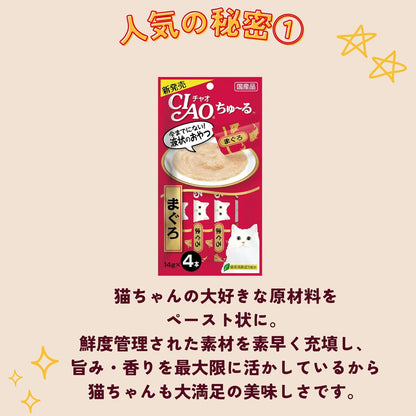 チャオ (CIAO) ちゅ~るごはん シニア猫用バラエティ 14g×36本 猫用おやつ BOX