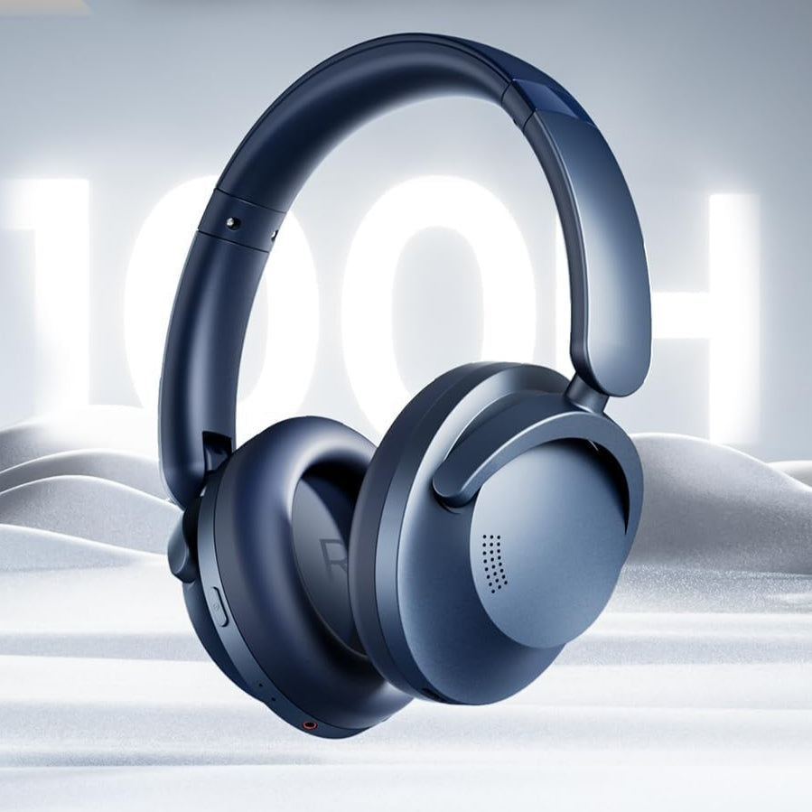 1MORE ハイレゾ対応 ワイヤレスヘッドホン SonoFlow Pro HQ51 【LDAC対応 / 3.5mm有線使用可能 / Hi-RES AUDIO認証 / 40mm大口径ドライバー / 折りたたみ / 最大100時間音楽再生 / アクティブノイズキャンセリング/外音取り込み/マイク内蔵/専用アプリ対応】(ブルー)