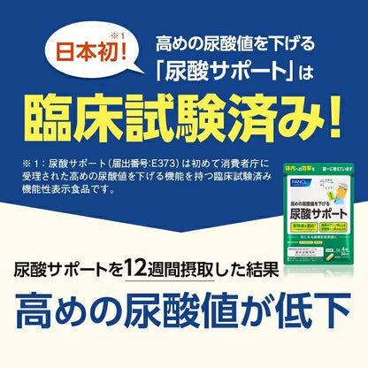 ファンケル (FANCL) 尿酸 サポート 90日分 (30日分×3袋) [機能性表示食品] サプリメント (尿酸値/キトサン/プリン体 ）高めの尿酸値を下げる