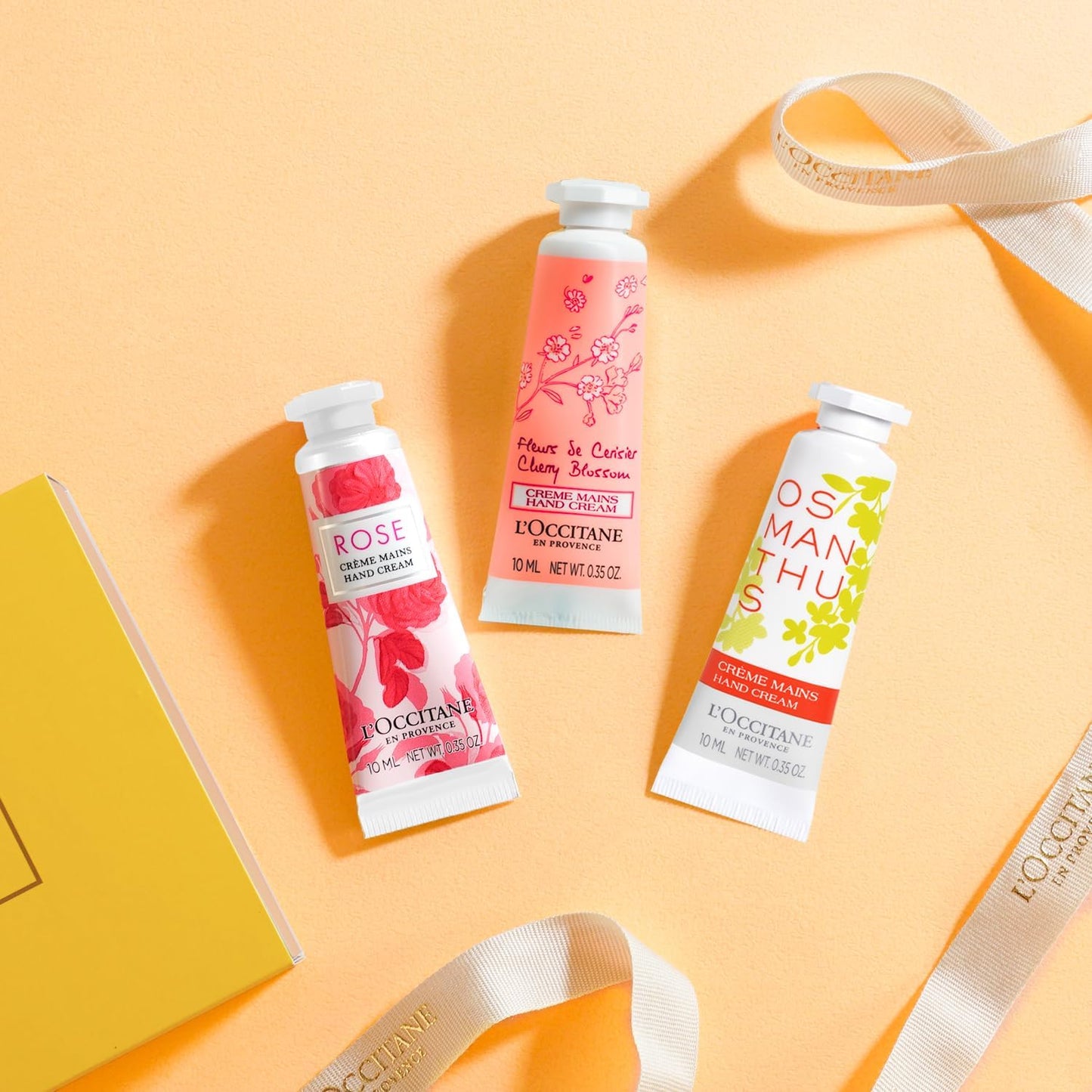 ロクシタン(L'OCCITANE) ミニハンドクリームトリオ (チェリーブロッサム、ローズ、オスマンサス) 3本セット プチギフト 誕生日 プレゼント ギフト 女性 男性 人気 送別