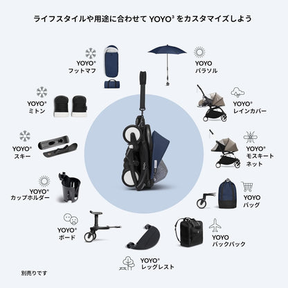 Stokke(ストッケ) YOYO ヨーヨー ベビーカー 付属品 0ヵ月~6ヵ月 ニューボーンパック 新生児から使用可 A型 エールフランスブルー ※本体別売り