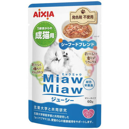 MiawMiaw ジューシー シーフードブレンド 60g×12コ ［ミャウミャウ］