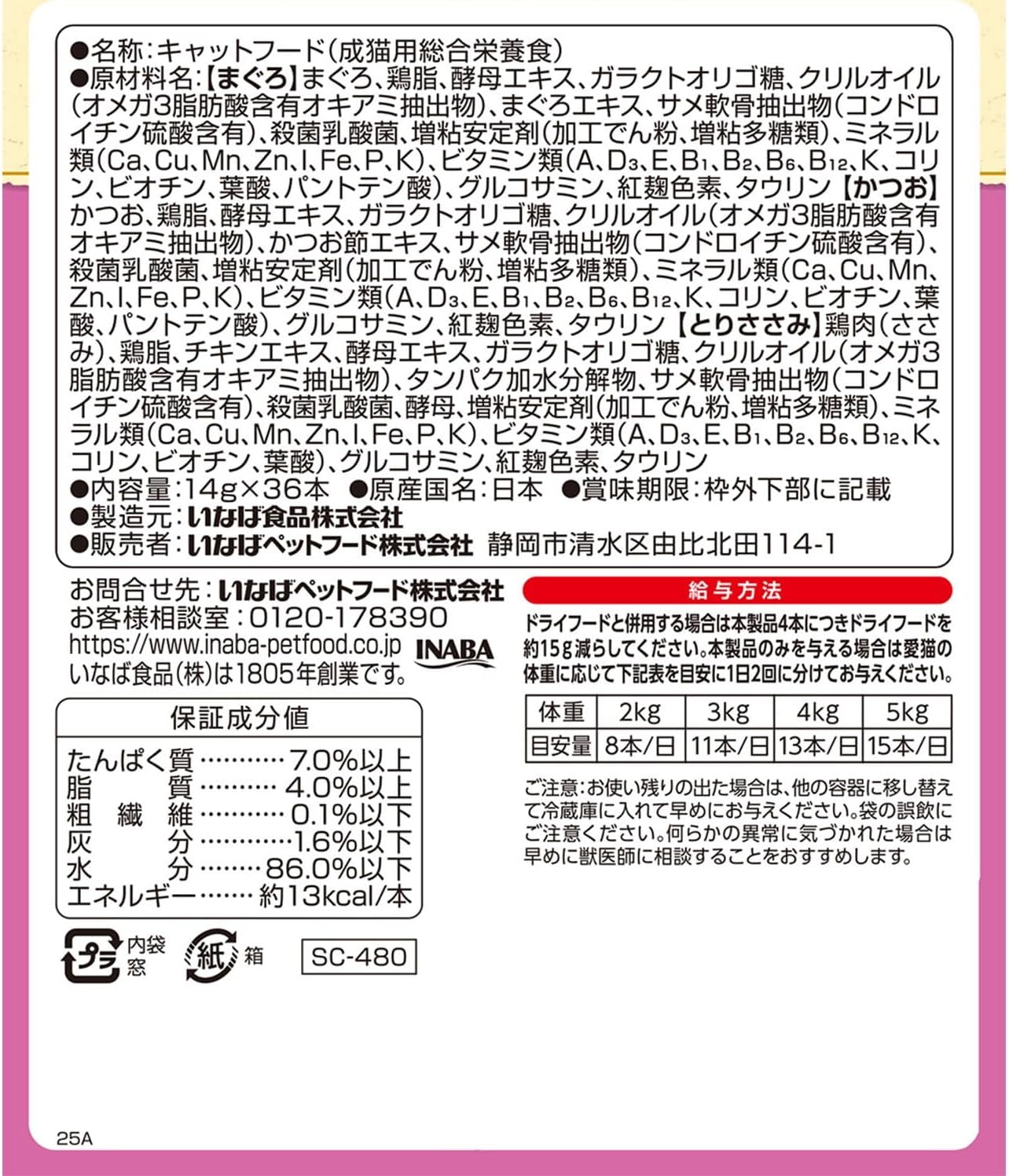 チャオ (CIAO) ちゅ~るごはん シニア猫用バラエティ 14g×36本 猫用おやつ BOX