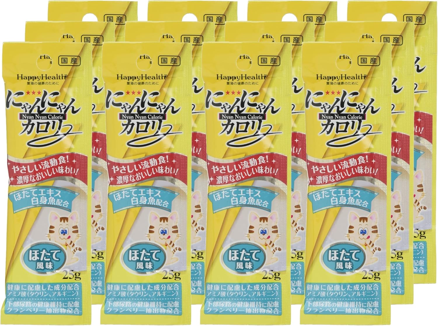アース・ペット にゃんにゃんカロリー ほたて風味 25グラム (x 12) (まとめ買い)