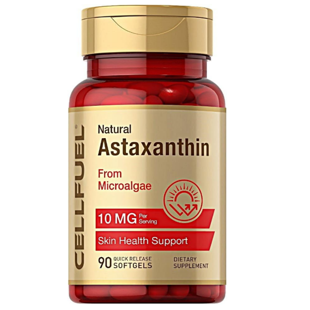 アスタキサンチン10mg/2粒（450mg/ボトル）90粒入 紫外線対策 超臨界抽出法 CoA分析証明書 (実測値11.36mg) CELLFUEL from N.Y.