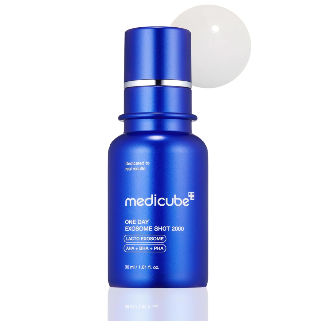 メディキューブ ゼロ１DAYエクソソームショット2000ppm 塗る針美容液 毛穴 ハリ リード 導入液 韓国コスメ